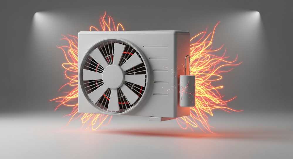 Cách khắc phục điều hoà phả ra hơi nóng hiệu quả tại nhà 2 Tụ điện hoặc quạt dàn nóng gặp sự cố