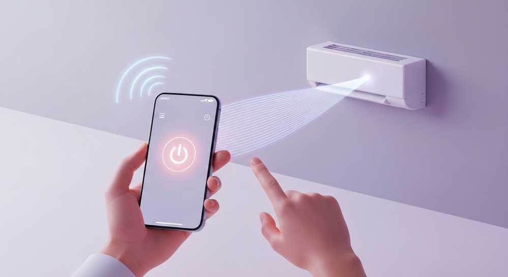 Cách mở máy lạnh Sharp không cần remote đơn giản và hiệu quả 2 Sử dụng điện thoại thông minh làm remote thay thế